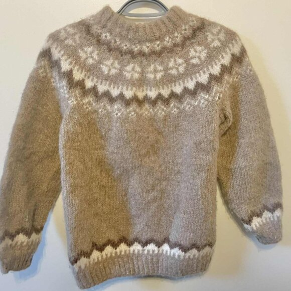 Hand Knit Icelandic Wool Sweater - Picture 6 of 7